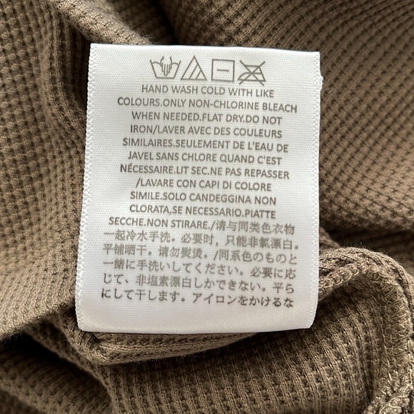 🤎 HOST PICK 🤎 FEAR OF GOD 1977 Brown Taupe Waffle Tank Top, Size XS - Picture 9 of 9